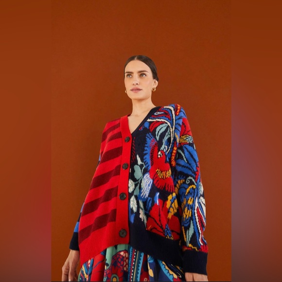 FARM Rio Sweaters - FARM Rio Vintage Forest Cardigan